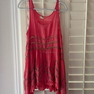 FP lace and cotton tank / tunic